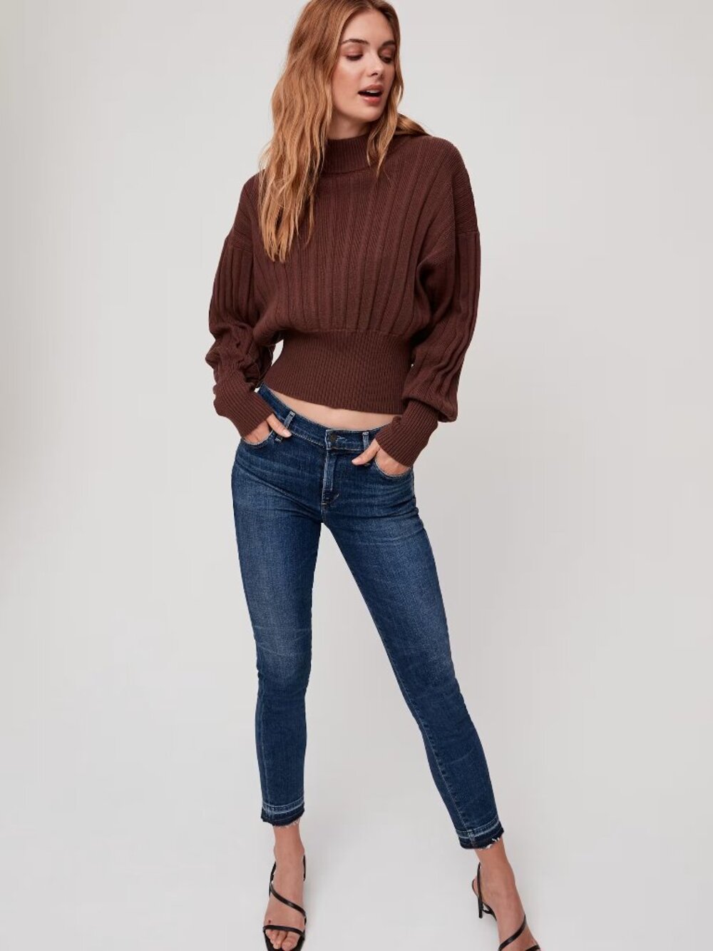 CITIZENS OF HUMANITY Rocket Crop Weekender High Rise Skinny Jeans, Size 27